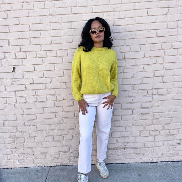 Free People Angelic Pullover Sweater Womens XS White Pull Over Alpaca Blend - Picture 3 of 4